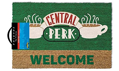 Friends Door Mat Felpudo Central Perk Welcome, Felpa, Multicolor, 40 x 60 cm