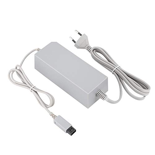 Fuente de alimentación Adaptador de CA Cargador Cable de Cable para Gamepad, Reemplazo DC12V / 3.7A Cargador para Consola Wii, 100-240V(UE)