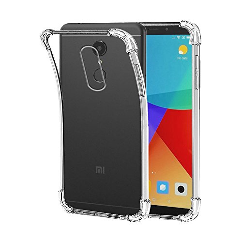 Funda Anti-Shock Gel Transparente para XIAOMI REDMI 5 Plus, Ultra Fina 0,33mm, Esquinas Reforzadas, Silicona TPU de Alta Resistencia y Flexibilidad