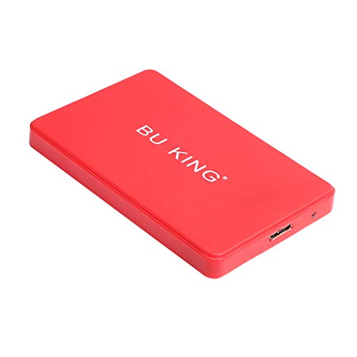 Gazechimp Unidad de Disco Duro Externa SATA de 120GB 2.5"USB 3.0 para Computadora Portátil, Rojo