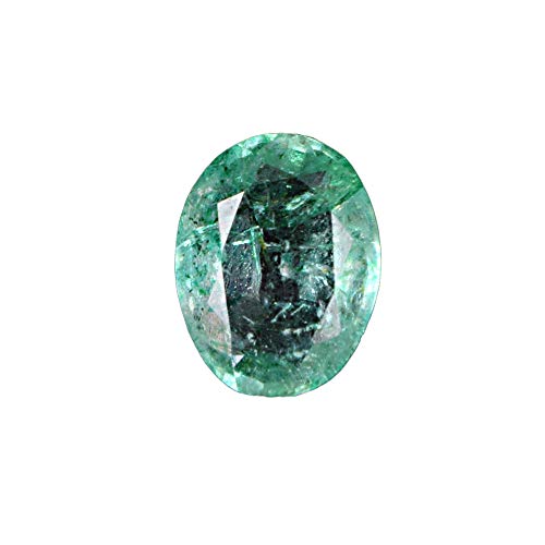GEMHUB Esmeralda verde natural de 3,95 quilates, color verde natural, certificado de forma ovalada, piedra preciosa suelta para hacer joyas y manualidades.