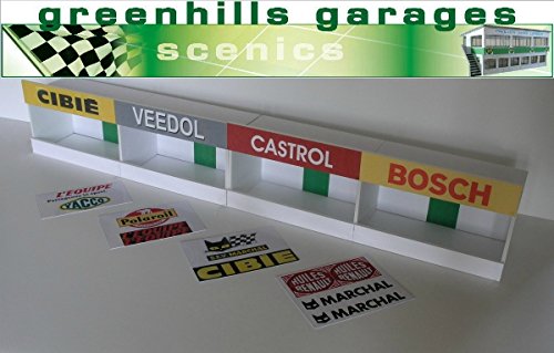 Greenhills Scalextric Slot Car Building Reims Pit Boxes Kit 1:43 Scale