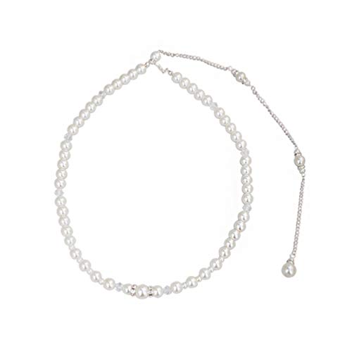 Holibanna Boda Nupcial Telón de Fondo Collar Perla Cadena Trasera Collar Largo Regalo de Joyería para Mujeres Niñas (Plata) Holibanna Boda Nupcial Telón de Fondo Collar Perla Cadena Trasera Collar Largo Regalo de Joyería para Mujeres Niñas (Plata)