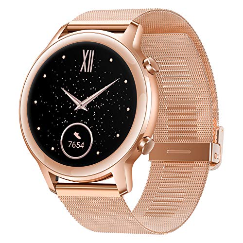 HONOR Smartwatch Magic Watch 2 42mm (hasta 2 Semanas de Batería, Pantalla Táctil AMOLED de 1.2", GPS, 15 Modos Deportivos) para Hombre Mujer, Sakura Gold