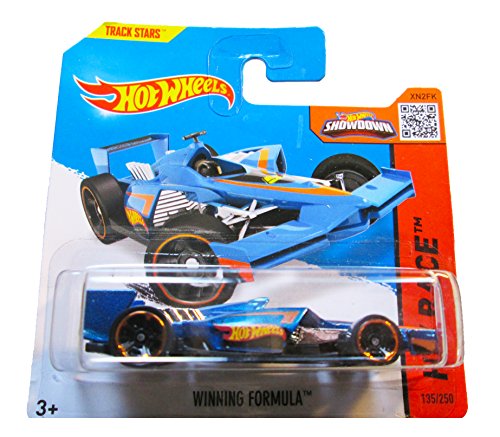 Hot Wheels Short Card HW Race Winning Formula Blue #135/250 by Mattel