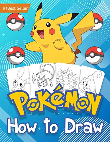 How to Draw Pokemon: Book Drawing Sketchbook For Kids Learn Make Art Girls and Boys 4-8 6-8 8-12 9-12 Years Age Old Toy Set Books Learning Step by ... Gifts Deluxe Edition Amazing Gift 2021