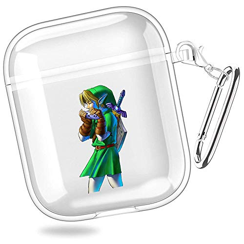 huijiameikeji The Legend of Zelda Ocarina of Time d Link The Legend of Zelda Breath of The Wild Transparent Shell Case Cover For Funda AirPods 1/2 XTBD-722