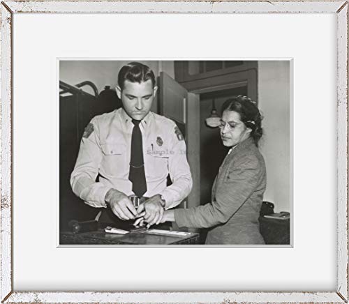Infinite Photographs Foto: Huellas Dactilares, Rosa Parks, Montgomery, D.H. Lackey 1956. Tamaño: 8 x 10 (Aprox.)