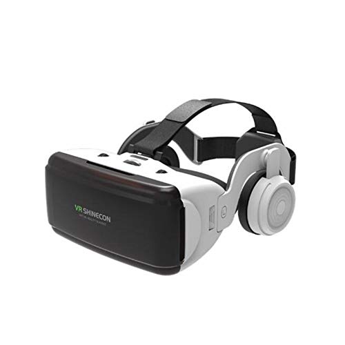 JDG Original VR Virtual Reality 3D Glasses Box Stereo VR Google Cardboard Headset Casco for iOS Android Smartphone, Bluetooth Rocker (Color : G06E)