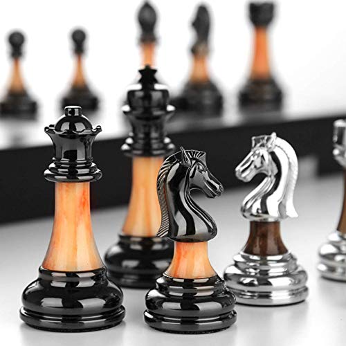 Juego De Ajedrez 45 X 45 Cm, Chess Metal Metal Big, Juegos De Mesa 2 Jugadores, Juego De Ajedrez Metal, Juego para Familia, Regalo De Familia,Metálico,17.7x17.7x1.8in Juego De Ajedrez 45 X 45 Cm, Chess Metal Metal Big, Juegos De Mesa 2 Jugadores, Juego De Ajedrez Metal, Juego para Familia, Regalo De Familia,Metálico,17.7x17.7x1.8in
