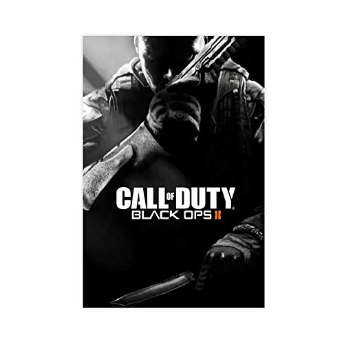 Juego de disparos FPS Call of Duty 2 lienzo póster decoración de dormitorio, paisaje, oficina, decoración de habitación, regalo 30 x 45 cm, estilo Unframe-1