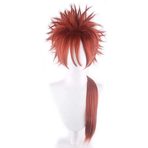Juego Final Fantasy VII Remake Reno Cosplay peluca roja estilo largo postizo de alta temperatura Navidad Halloween pelucas Grell Sutcliff