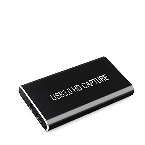 KuWFi Tarjeta de Captura de Vídeo Grabber HD a Type-C / USB C / USB 3.0 1080P 60fps Adaptador de juego con salida de bucle HDMI para el sistema operativo Windows Linux