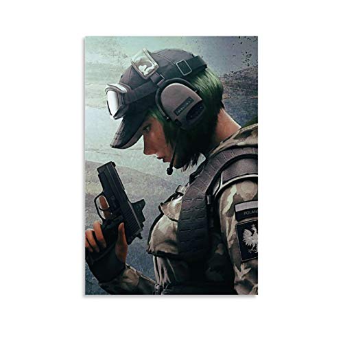 laoyinbi Rainbow Six Siege Póster decorativo de pared, lienzo para sala de estar, dormitorio, pintura de 20 x 30 cm laoyinbi Rainbow Six Siege Póster decorativo de pared, lienzo para sala de estar, dormitorio, pintura de 20 x 30 cm
