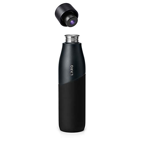 LARQ Bottle Movement 950ml – la Botella de Agua Que se Limpia Sola en una construcción Ligera de Acero Inoxidable de una Sola Pared, Black/Onyx LARQ Bottle Movement 950ml – la Botella de Agua Que se Limpia Sola en una construcción Ligera de Acero Inoxidable de una Sola Pared, Black/Onyx