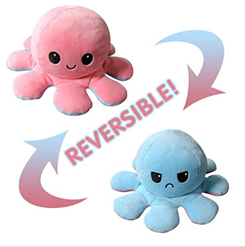 LENDOO Pulpo Reversible, Juguetes Blandos de Doble Cara, Pulpo de Peluche, Lindo Mini Pulpo, Muñeco de Peluche, Regalos Creativos para Niños / niñas y niños / Amigos (Rosa + Azul) LENDOO Pulpo Reversible, Juguetes Blandos de Doble Cara, Pulpo de Peluche, Lindo Mini Pulpo, Muñeco de Peluche, Regalos Creativos para Niños / niñas y niños / Amigos (Rosa + Azul)
