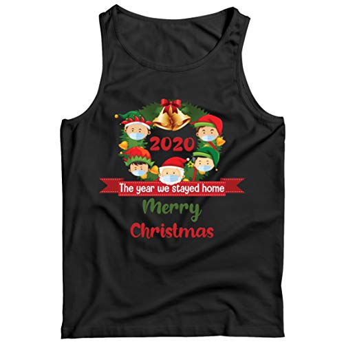 lepni.me Camiseta de tirantes para hombre Merry Christmas in Quarantine 2021 Stay at Home Together para vacaciones de Navidad lepni.me Camiseta de tirantes para hombre Merry Christmas in Quarantine 2021 Stay at Home Together para vacaciones de Navidad