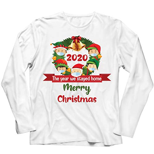 lepni.me Camiseta para hombre con texto en inglés "Merry Christmas in Quarantine" 2021 Stay at Home Together para vacaciones de Navidad lepni.me Camiseta para hombre con texto en inglés "Merry Christmas in Quarantine" 2021 Stay at Home Together para vacaciones de Navidad