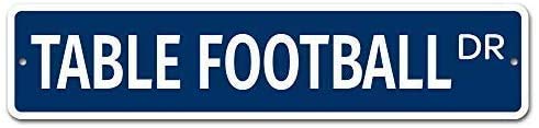 Letrero de futbolín de mesa decorado en la pared del garaje de 10 x 40 cm para decoración de la puerta de bar, cafetería, restaurante Letrero de futbolín de mesa decorado en la pared del garaje de 10 x 40 cm para decoración de la puerta de bar, cafetería, restaurante