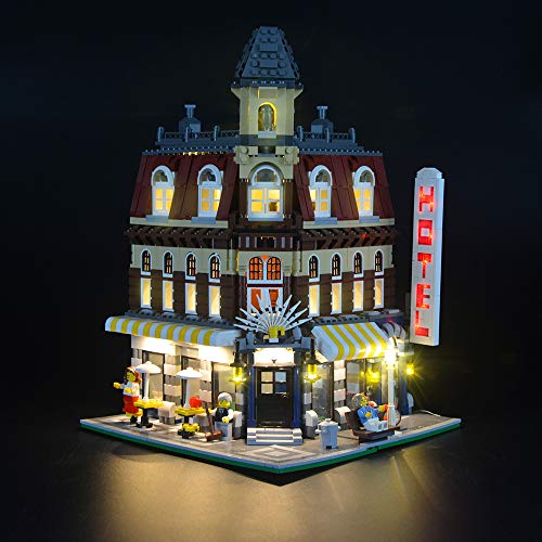 LIGHTAILING Conjunto de Luces (Cafe Corner) Modelo de Construcción de Bloques - Kit de luz LED Compatible con Lego 10182(NO Incluido en el Modelo)