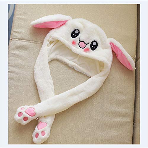 Lindo Conejito, Sombrero de Peluche, Divertido, Juguete, Juguete, Oreja Arriba, Conejo, Juguete de Regalo, for niños, niñas, Novia (Color : As Show, Size : Free Size) Lindo Conejito, Sombrero de Peluche, Divertido, Juguete, Juguete, Oreja Arriba, Conejo, Juguete de Regalo, for niños, niñas, Novia (Color : As Show, Size : Free Size)