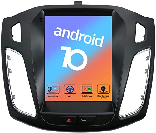 LINGJIE GPS Navegación para Ford Focus 2010-2017 Android 10.0 9.7"Pantalla táctil Stereo Sat Nav Auto Radio Multimedia Player Support Teléfono SWC Control de teléfono