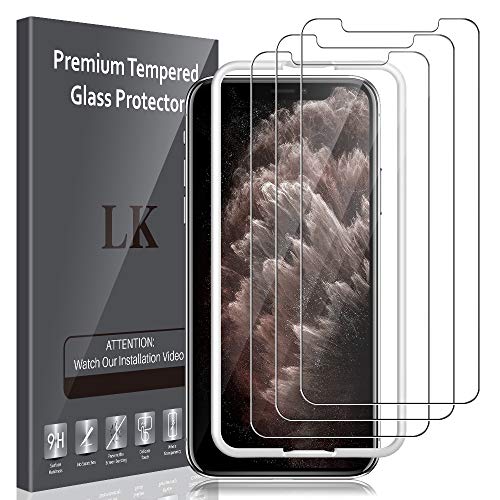 LK Compatible con iPhone 11 Pro/iPhone X/iPhone XS Protector de Pantalla,3 Pack,9H Dureza Cristal Templado, Equipado con Marco de Posicionamiento,Vidrio Templado Screen Protector LK Compatible con iPhone 11 Pro/iPhone X/iPhone XS Protector de Pantalla,3 Pack,9H Dureza Cristal Templado, Equipado con Marco de Posicionamiento,Vidrio Templado Screen Protector