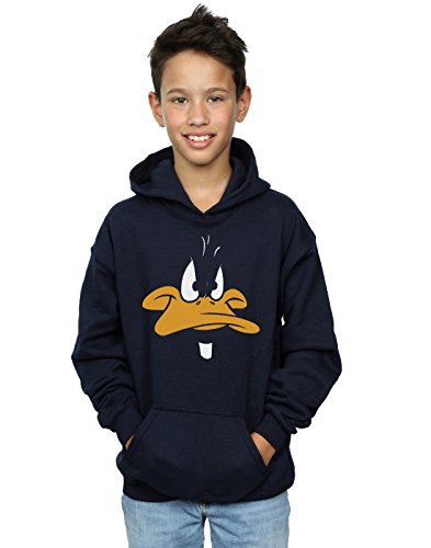 Looney Tunes niños Daffy Duck Big Face Capucha 5-6 Years Armada