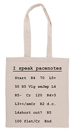 Luxogo I Speak Pacenotes - Rally Bolsa De Compras Groceries Beige Shopping Bag