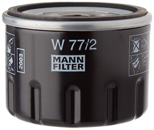 Mann Filter Original Filtro de aceite W 77/2, Para automóviles y vehículos de utilidad