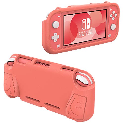 MoKo Funda Compatible con Nintendo Switch Lite, Grip Case Cómodo, Manija Ergonómica de EVA, Accesorios de Cubierta Protectora Portátil para Nintendo Switch Lite - Rosa