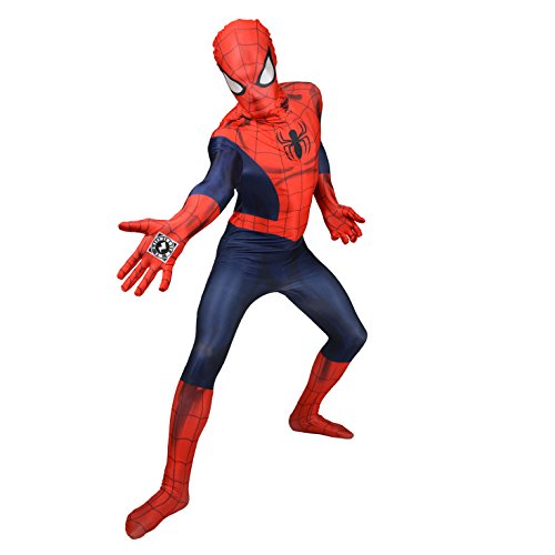 Morphsuits 'Spider-Man' - Disfaz Oficial, color Azul/ Rojo, talla L/5'4"-5'10" (161 - 177 cm) , color/modelo surtido