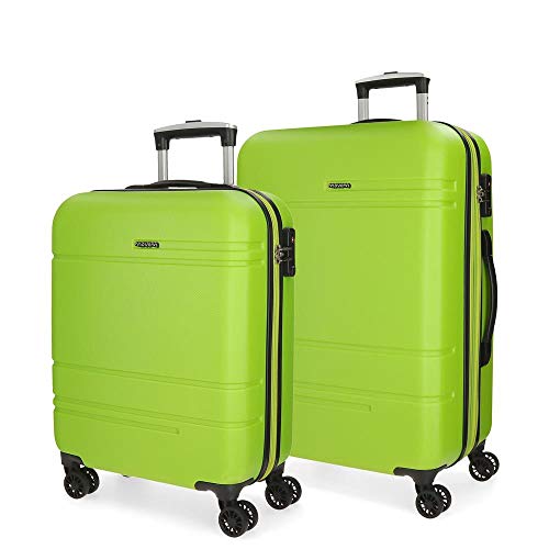 Movom Galaxy Juego de Maletas Verde 55/69 cms Rígida ABS Cierre TSA 108L 4 Ruedas Dobles Equipaje de Mano Movom Galaxy Juego de Maletas Verde 55/69 cms Rígida ABS Cierre TSA 108L 4 Ruedas Dobles Equipaje de Mano