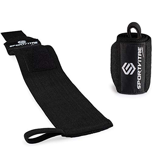 Muñequeras Deportivas Profesionales (UN PAR) Hombre y Mujer 45cm, Resistentes, Ideales para Gimnasio, Crossfit, Levantamiento de Pesas, Calistenia, Fitness, Musculación, Powerlifting Wrist Wraps