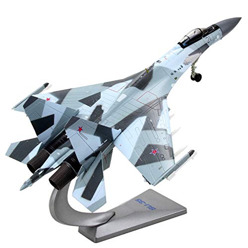 N / A Modelo De Avión 1:72 Escala Su-35 Super Flanker Fighter Modelo De Avión Colección De Juguetes Hecha De Metal Fundido Azul Cielo