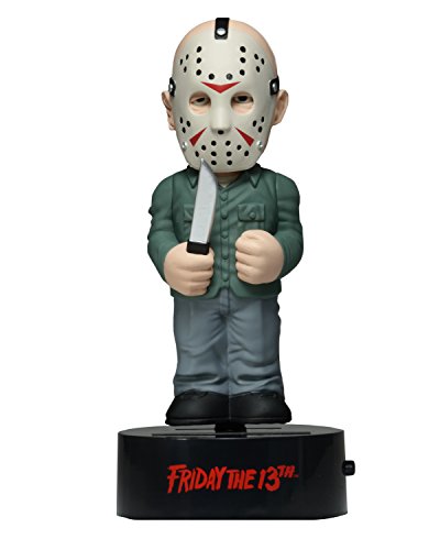 NECA - Viernes 13 - Jason Voorhees Cuerpo Aldaba Solar Powered Bobble, 15 cm - Figura Viernes 13 Jason (15cm)