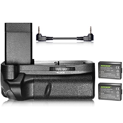 Neewer Agarre Vertical de batería y 2 1020 mAh LP-E10 Batería de Ion de Litio de Repuesto Kit para Canon EOS 1100d/1200d/1300d/Rebel T3/T5/T6 Neewer Agarre Vertical de batería y 2 1020 mAh LP-E10 Batería de Ion de Litio de Repuesto Kit para Canon EOS 1100d/1200d/1300d/Rebel T3/T5/T6
