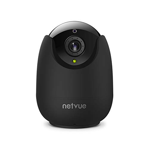 Netvue Cámaras Vigilancia WiFi Interior, Full HD 1080P Cámara de Seguridad con Audio Bidireccional, Detección de Humano Movimiento, Visión Nocturna, Cámara bebé Inalámbrica Compatible con Alexa