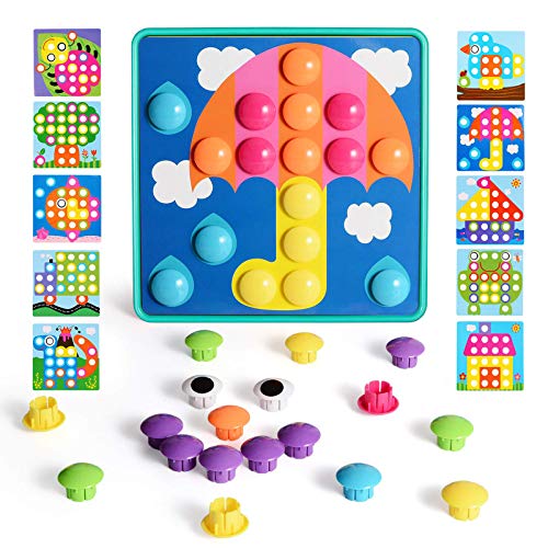 NextX Puzzle 3D Tablero de Mosaico Infantiles, Puzzles Infantiles Juguetes 3+ años,Juguete Educativo de Primera Infancia- 46 Piezas