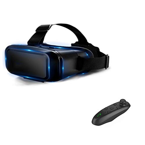 N&F VR Gafas Original 3D Realidad Virtual VR Gafas de Apoyo 0-600 Miopia Binocular 3D Gafas Auriculares VR para 4-7 Pulgadas iOS Android Smartphone VRAddRemote