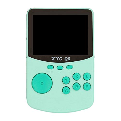 NGDDGS Retro nostálgico de 16 bits Consola de Juegos portátil XYC Q8 Juego de arcada (Color : Green)