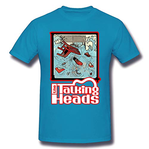 NINAN Talking Heads -1 Men's Basic Short Sleeve T-Shirt Spider Baby Blue