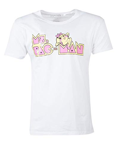 Official Ms. Pac-Man Logo T-Shirt UK M/US S