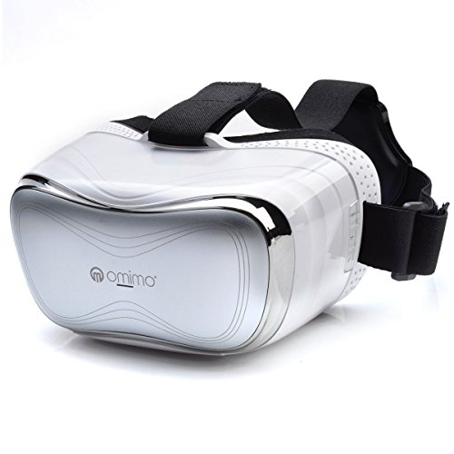Omimo All In One VR Virtual Reality Headset 3D Glasses Support WiFi Bluetooth HDMI IN PC 1080P 2G/8G with Remote Control for Online Movies and Games Compatible with PS4 Xbox(White)