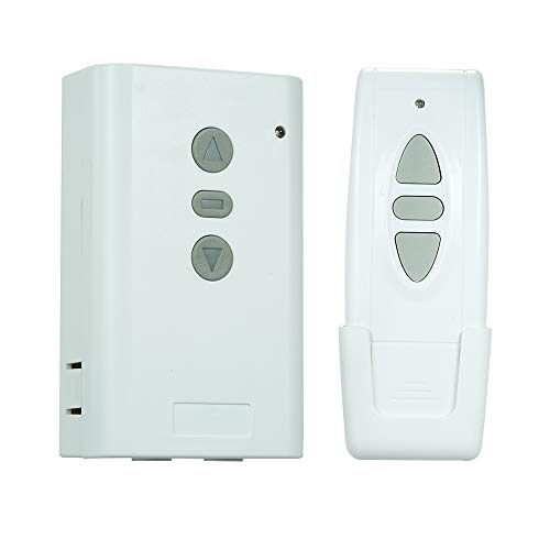 OWSOO 1PCS 2CH Receptor Inalámbrico + 1PCS Interruptor de Control Remoto Inalámbrico, AC220V 433MHz 1527 Chip, para Pantalla de Proyección, Eléctrica Puerta de Garaje, Cortina Electrica, ect OWSOO 1PCS 2CH Receptor Inalámbrico + 1PCS Interruptor de Control Remoto Inalámbrico, AC220V 433MHz 1527 Chip, para Pantalla de Proyección, Eléctrica Puerta de Garaje, Cortina Electrica, ect