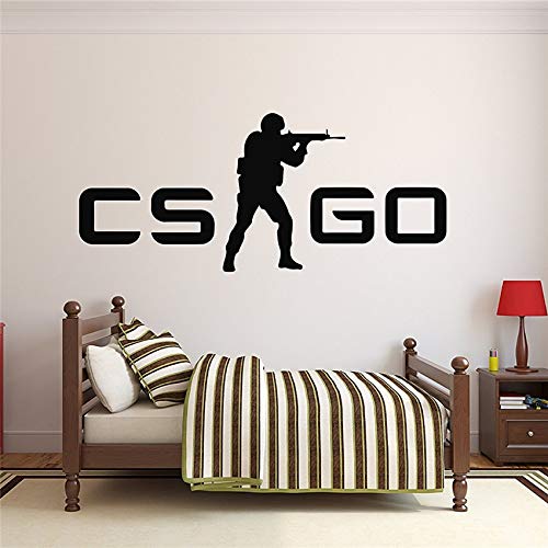 pegatinas de pared Adesivo De Parede Counter strike Go Cs Logo Juego Emblem Art