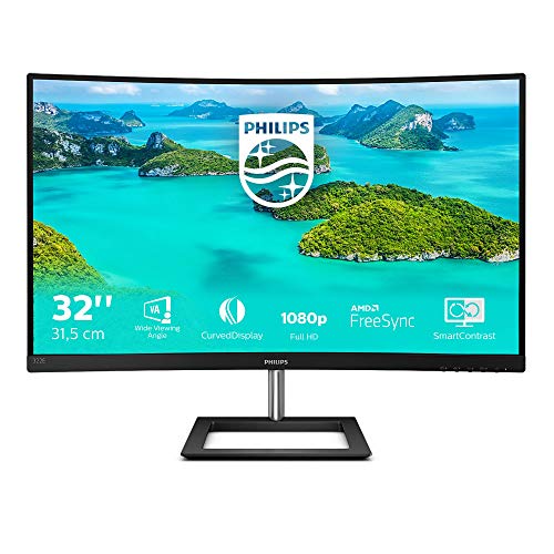 Philips Monitor 322E1C/00-32" Curved1500R, Full HD, 75Hz, VA, FreeSync (1920x1080, D-Sub, HDMI 1x1.4, Displayport 1x1.2)