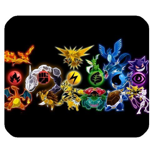 Pokemon Pocket Monsters Pikachu Personalized Custom Gaming Mousepad Rectangle Mouse Mat / Pad Office Accessory And Gift Design-LL877
