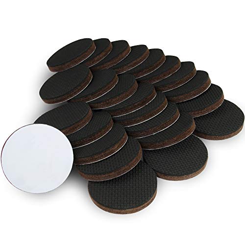 Protectores de piso x-protector - 24 pcs 50mm almohadillas antideslizantes - Patas de goma premium - La almohadilla antideslizante de alta calidad - ¡Deje que sus muebles se mantengan en su lugar!