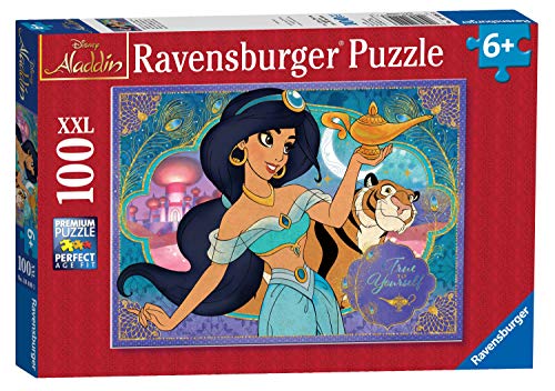 Ravensburger-10409 Princesa Ravensburger Disney Princess Jasmine, XXL 100 Piezas Rompecabezas, Multicolor (10409)